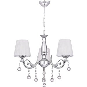 Pırıltı 3 Lü Avize Silver (beyaz Şapkalı)
