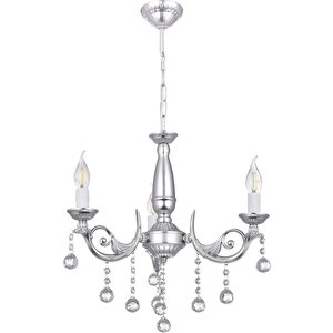 Pırıltı 3 Lü Avize E14 Silver