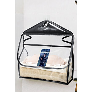 Şeffaf Banyo İçi Düzenleyici Siyah