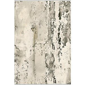Pamuk Dokuma Taban Halı – Krem; Yeşil – Soyut Desen, Makinede Yıkanabilir, Kolay Temizlenebilir, Toz Ve Tüy Tutmaz, Kaymaz, Evcil Hayvan Dostu 180x200 cm