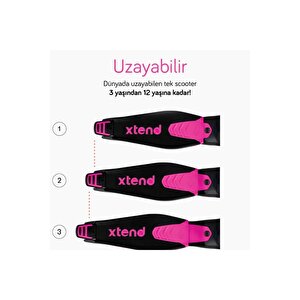 Smartrike Xtend 3 Aşamalı Büyüyebilen Çocuk Scooterı (3-12 Yaş) - Pink