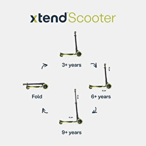 Smartrike Xtend 3 Aşamalı Büyüyebilen Çocuk Scooterı (3-12 Yaş) - Lime