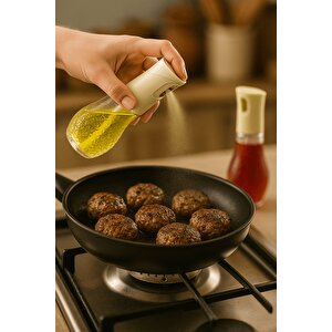 2'li Set Cam Sprey Yağdanlık - Airfryer, Izgara, Fritöz, Salata, Yemek Püskürtmeli Yağdanlık - 3066