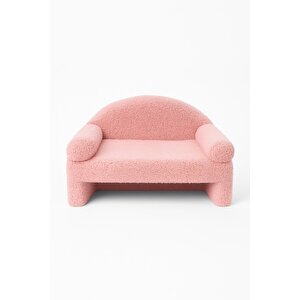 Pet Peluş Kedi Oturma Koltuğu Kedi Yatağı Pembe