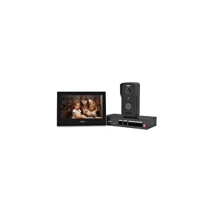 Ktp03 7"inç Ekran 2mp Ip Villa Kiti İç Ve Dış Ünite cat6 Kablo İle Çalışır