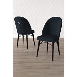 ​​​​​​​calvin Siyah Mermer Desen 80x132 Açılabilir Mdf Masa Yemek Odası Takımı, Mutfak Takımı 6 Adet Sandalye