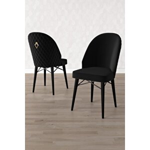 ​​​​​​​calvin Siyah Mermer Desen 80x132 Açılabilir Mdf Masa Yemek Odası Takımı, Mutfak Takımı 6 Adet Sandalye