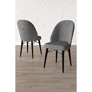 ​​​​​​​calvin Siyah Mermer Desen 80x132 Açılabilir Mdf Masa Yemek Odası Takımı, Mutfak Takımı 6 Adet Sandalye