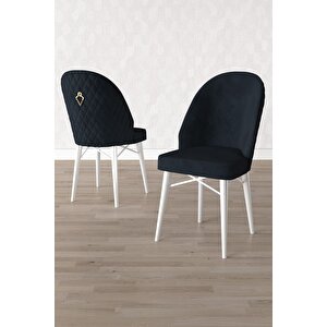 Calvin Beyaz 80x132 Açılabilir Mdf Masa Yemek Odası Takımı, Mutfak Takımı 4 Sandalye, 1 Bench