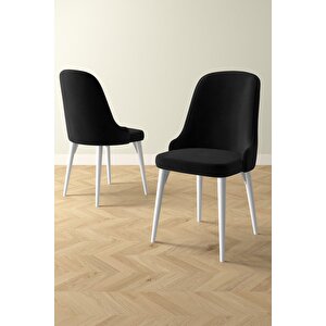 Ikon Beyaz 80x132 Açılabilir Mdf Masa Yemek Odası Takımı, Mutfak Takımı 4 Adet Sandalye
