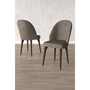 ​​​​​​​milas Barok Desen 80x132 Açılabilir Mdf Masa Yemek Odası Takımı, Mutfak Takımı 4 adet Sandalye