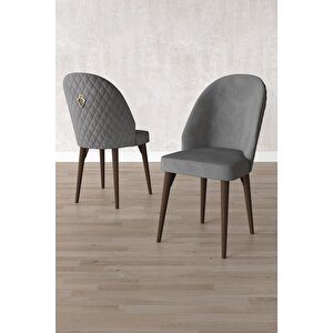 ​​​​​​​milas Barok Desen 80x132 Açılabilir Mdf Masa Yemek Odası Takımı, Mutfak Takımı 4 adet Sandalye