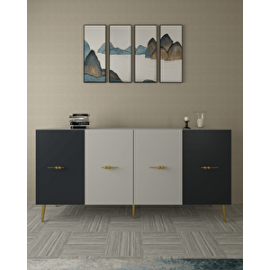Loopdd (kb150) Konsol BEYAZ-ANTRASİT