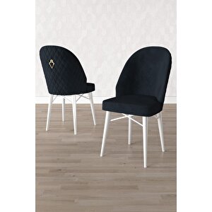 Calvin Beyaz 80x132 Açılabilir Mdf Masa Yemek Odası Takımı, Mutfak Takımı 6 Adet Sandalye