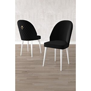 Milas Beyaz Mermer 80x132 Açılabilir Mdf Masa Yemek Odası Takımı, Mutfak Takımı 4 Sandalye, 1 Bench