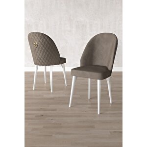 Milas Beyaz Mermer 80x132 Açılabilir Mdf Masa Yemek Odası Takımı, Mutfak Takımı 4 Sandalye, 1 Bench