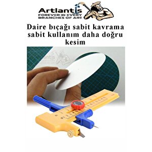 Daire Keser Maket Bıçağı Ayarlanabilir 11 Parça 1 Paket Yüksek Kaliteli Pvc Hassas Daire Kesici Kesme Pusula 15cm