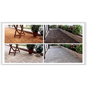 Ahşap Yer Karosu  Espresso Renk 30x30 (10 Adet= 0.9m2)