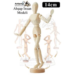 Ahşap İnsan Modeli 14 Cm A5 15x21cm Eskiz Defteri Dereceli Karakalem Seti Dağıtma Kalemi Hamur Silgi Kalemtraş