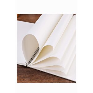 Resim Defteri 15 Yaprak 25x35 Cm 1 Adet Spiralli Orta Boy Telli Resim Defteri Karton Kapak 110 Gr Öğrenci Okul