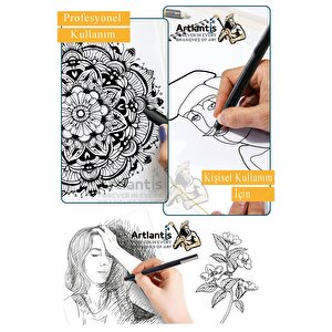 Teknik Çizim Kalemi 12 Li 1 Paket Drawing Pigment Liner Eskiz Kaligrafi Kalemi Kalıcı Mürekkep Suya Dayanıklı