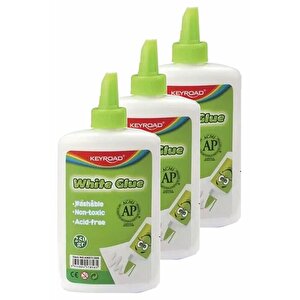 Beyaz Tutkal 250 Gr 3 Adet Keyroad Beyaz Mobilya Tutkalı 250 Gr Ahşap Tutkalı Su Bazlı Çok Amaçlı Beyaz Tutkal