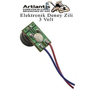 Zil Sesi Deney Seti 1 Paket Elektronik Mini Zil Deney Zili Proje Tasarım Zili Alarm Sinyal Zili Haparlör Zili