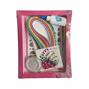Quilling Seti 1 Paket Quilling Şablonu 10 Mm 50 Cm Quilling Kağıdı Cımbız Tutkal Yapıştırıcı Kağıt Kıvırma Kalemi İğne
