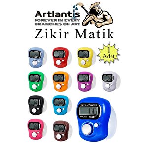 Zikirmatik 1 Adet Hediyelik Dua Tespihat Sayacı Tesbih Pilli Lcd Ekranlı Parmak Yüzük Zikir Matik