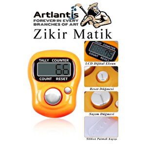 Zikirmatik 1 Adet Hediyelik Dua Tespihat Sayacı Tesbih Pilli Lcd Ekranlı Parmak Yüzük Zikir Matik