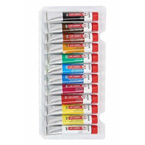 Talens 12 Renk Yağlı Boya 1 Paket Art Creation Oil Colour 12x12ml Yağlı Boya Seti Canlı Renkler Tuval Resim
