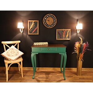 Wooding 90 Cm Çekmeceli Masif Yeşil Ceviz Dresuar