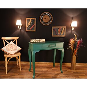 Wooding 90 Cm Çekmeceli Masif Yeşil Dresuar