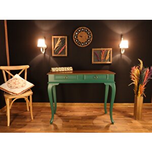 Wooding 110 Cm Çekmeceli Masif Yeşil Ceviz Dresuar