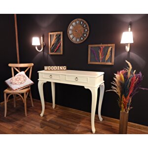 Wooding 110 Cm Çekmeceli Masif Krem Dresuar