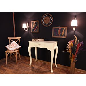 Wooding 90 Cm Çekmeceli Masif Krem Dresuar