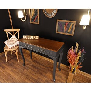 Wooding 110 Cm Çekmeceli Masif Antrasit Ceviz Dresuar