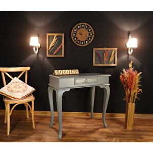 Wooding 90 Cm Çekmeceli Masif Gri Dresuar
