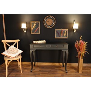 Wooding 110 Cm Çekmeceli Masif Siyah Dresuar