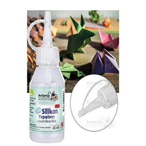 Sıvı Silikon Yapıştırıcı 50 Ml 1 Adet Brons Silikon Yapıştırıcı Sıvı 50 Gr Plastik Cam Mermer Kağıt Karton Tahta Köpük