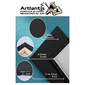 Siyah Tuval 20x20 Cm 1 Adet Astarlı Kare Tuval Resim Tuvali Siyah 20*20 Cm Tual  Akrilik Yağlı Boya İçin İdeal