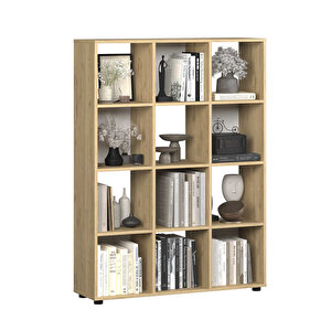 Cubic Kitaplık Florida Meşe 104x140,5x30 Cm