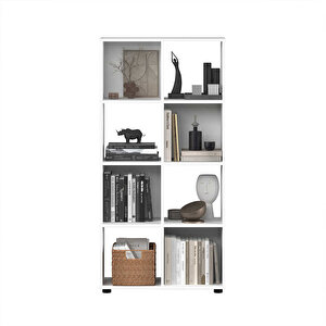Cubic Kitaplık Beyaz 70x140,5x30 Cm
