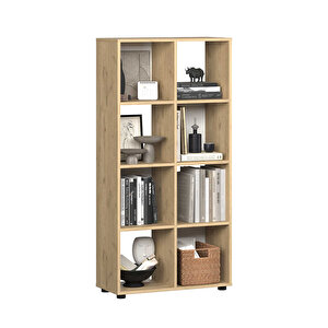 Cubic Kitaplık Florida Meşe 70x140,5x30 Cm