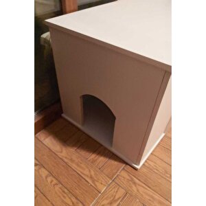 Pet Sandık Kapalı Kedi Tuvaleti Antre Mobilyası