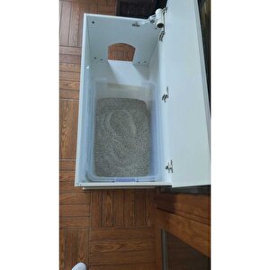 Pet Sandık Kapalı Kedi Tuvaleti Antre Mobilyası