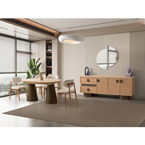 Boston Yemek Odası Takımı %100 Mdf | Ücretsiz Teslimat Ve Kurulum