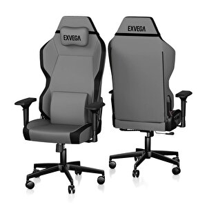 Exvega Andromeda 2024 Premium Kumaş Masajlı Profesyonel Oyuncu Koltuğu Gri