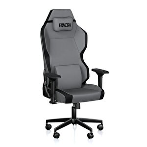 Exvega Andromeda 2024 Premium Kumaş Masajlı Profesyonel Oyuncu Koltuğu Gri