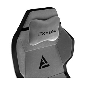 Exvega Andromeda 2024 Premium Kumaş Masajlı Profesyonel Oyuncu Koltuğu Gri